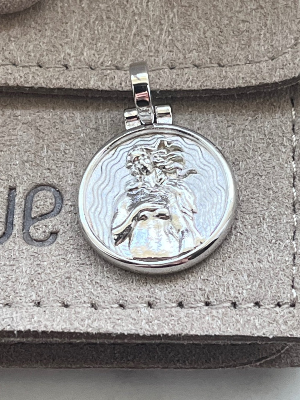 Awe Inspired Goddess Aphrodite Sterling Silver Mini Charm Pendant